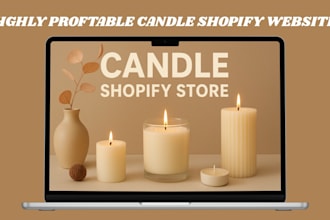 design candle website shopify store candle store candle shopify store website