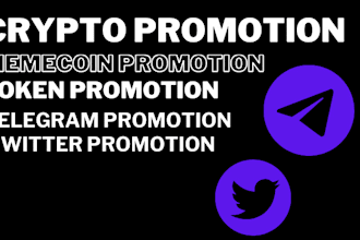 crypto telegram promotion solana meme coin presale marketing promote crypto coin