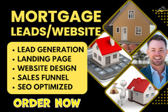 generate mortgage leads via fb ads mortgage landing page funnel mortgage website