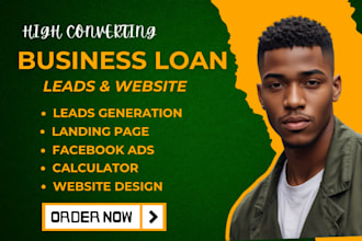 design responsive  business loan website business loan website calculator