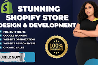 design or redesign shopify store, shopify dropshipping marketing, website speed