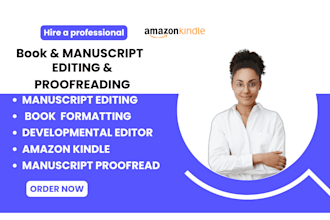 format, proofread, and edit your amazon kindle manuscript professionally