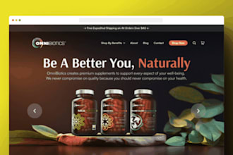 design health supplement shopify store health and fitness shopify website store