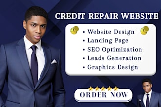 design credit repair landing page credit website credt repair cloud wordpress