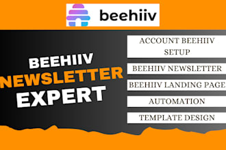 set up your beehiiv newsletter, beehiiv landing page and automate everything