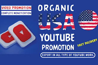 do organic youtube video promotion to gain active USA, UK audience