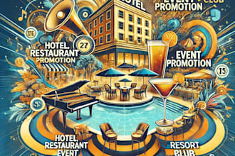 hotel, restaurant, event promotion, resort, bar, club marketing
