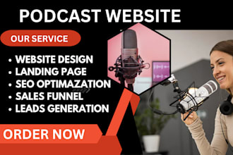 design podcast website, music website, radio website, dj website, podcast logo