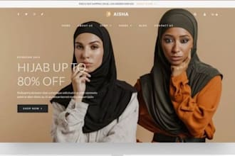 design dynamic islamic clothing shopify store islamic website muslim wears store