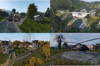 create a dayz arma reforger server custom script map koth building players skin
