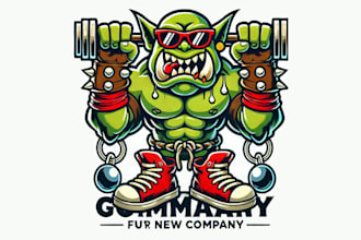 design super monster orc sport mascot logo for your business