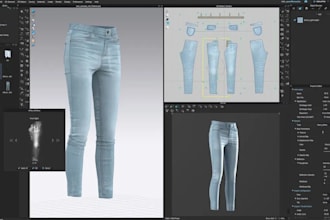 make your 3d clothing mockup on clo for your clothing brand clo and fit testing