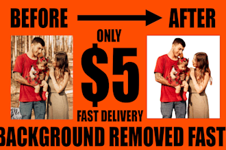 remove background to transparent or white in 24 hours