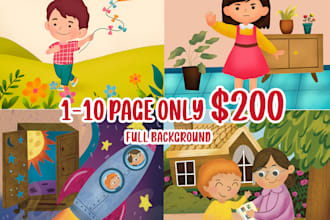 illustration full scenes 2  character