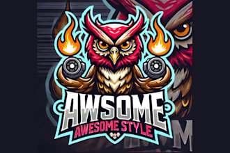 design high quality super monster orc sport mascot logo with express delivery