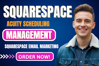 setup squarespace email marketing booking with acuity scheduling calendly vagaro