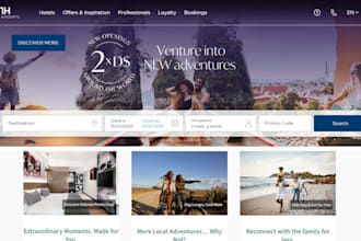 design hotel booking website tourism website vacation website hotel website