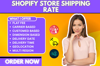 setup shopify store shipping rate dr cart ship cut oct hide logbase aj delivery