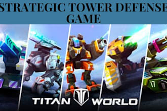 develop 2d 3d multiplayer game, tower defense game, strategy game, action game