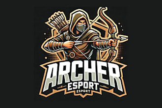 create outstanding archer mascot logo with creative concepts