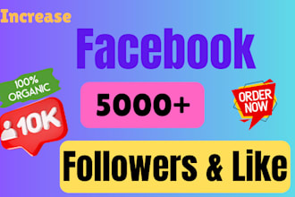 add 100k organic followers increase your facebook page