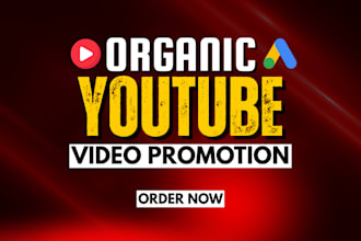 do organic youtube promotion, video promotion, channel SEO