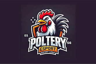 make unique poultry mascot logo with creative new concepts
