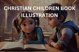 be ghostwriter for children story book, christian book, bible book illustration