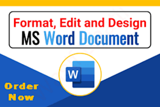 document design, format word document, edit