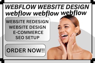 design webflow website or webflow ecommerce or webflow expert  webflow redesign