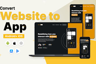 convert website to app, site to app, to website using webview to android ios app