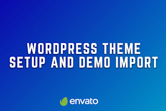 install premium theme and import demo in wordpress