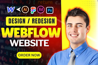 design, redesign, develop, update or fix webflow website, figma to webflow
