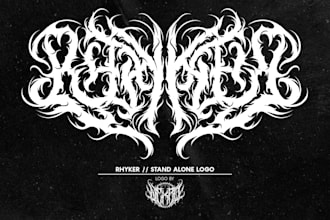 design your black, slamming, brutal, death metal band logo