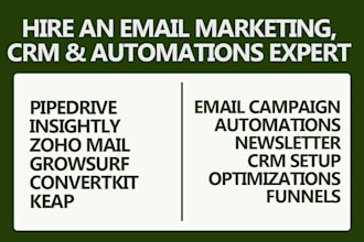 do pipedrive insightly growsurf convertkit automation keap email campaign zoho