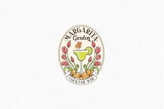 design unique margarita garden logo