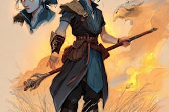 create cinematic dnd character art