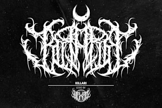 create amazing death metal font, black metal font