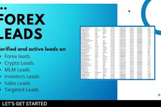provide valid crypto email list, a hot forex crypto leads,mlm, crypto traders