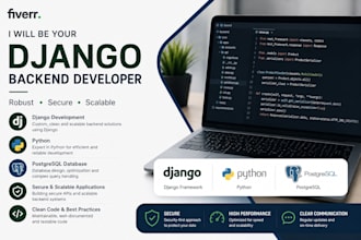 develop your web backend using python django and drf