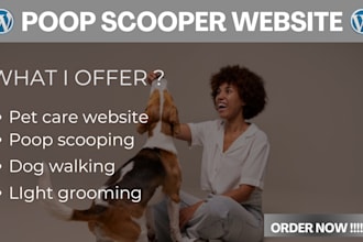 do pooper scooper website,pet cleaning,jobber with booking koala in wordpress