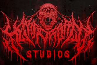 create a death metal band logo design