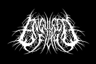 draw brutal black and metal rock band logo design for you