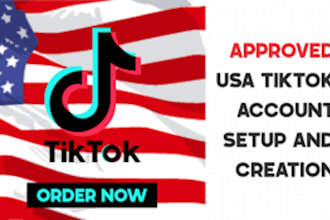 create USA tiktok account, tiktok shop setup, product listing