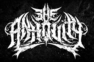 design unique metal horror dark logo design for your brand