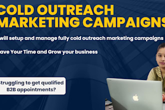 setup and manage fully cold outreach marketing campaigns