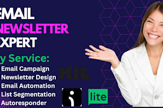 design email newsletter template on mailerlite convertkit omnisend automation