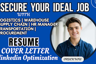 craft a resume for supply chain, logistics, procurement