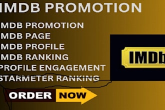 do organic promotion for your imdb page, to increase your starmeter ranking