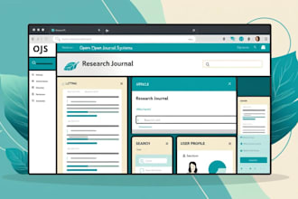 develop professional research journal websites using ojs